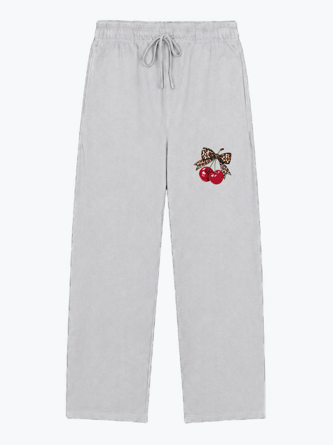 "CHERRY" HEAVYWEIGHT SWEATPANTS - GREY