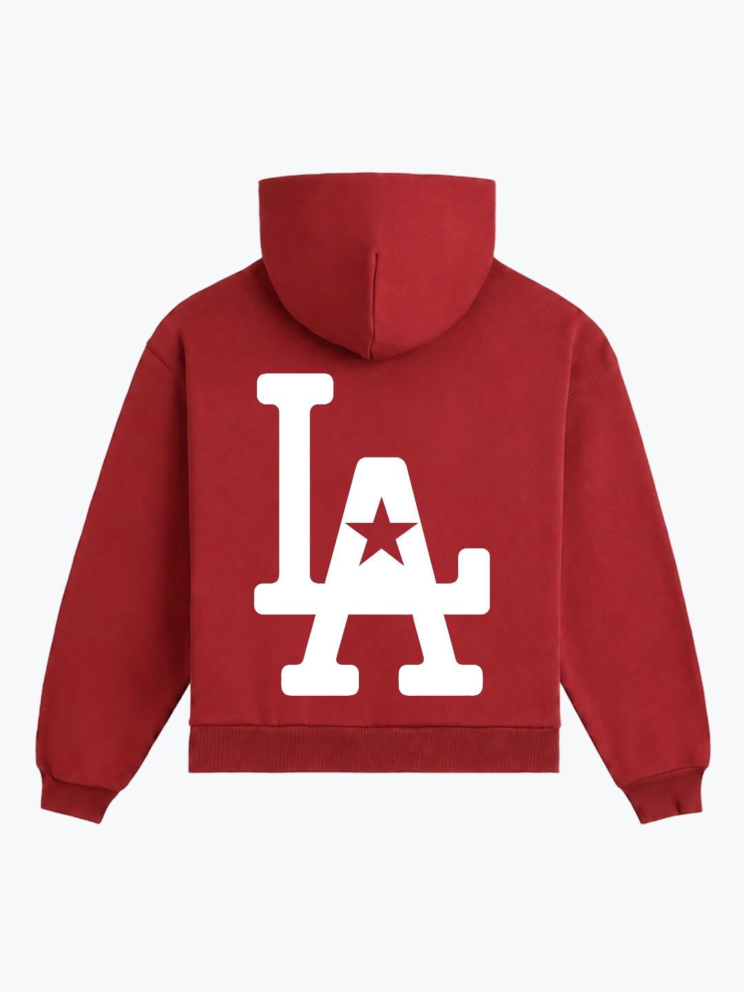 "LA" OVERSIZED HOODIE - RED