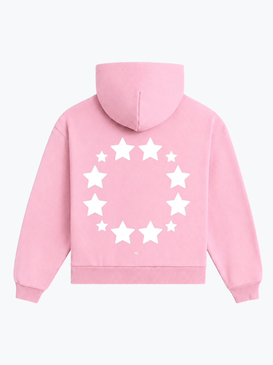 "REVOLVING STARS" OVERSIZED HOODIE - PINK