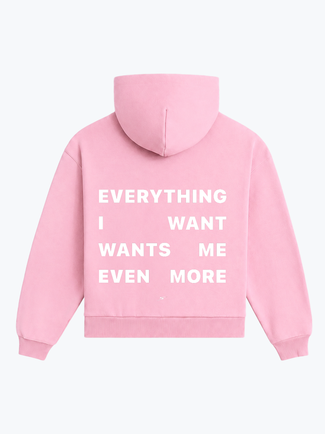 "MUTUAL DESIRE" OVERSIZED HOODIE - PINK