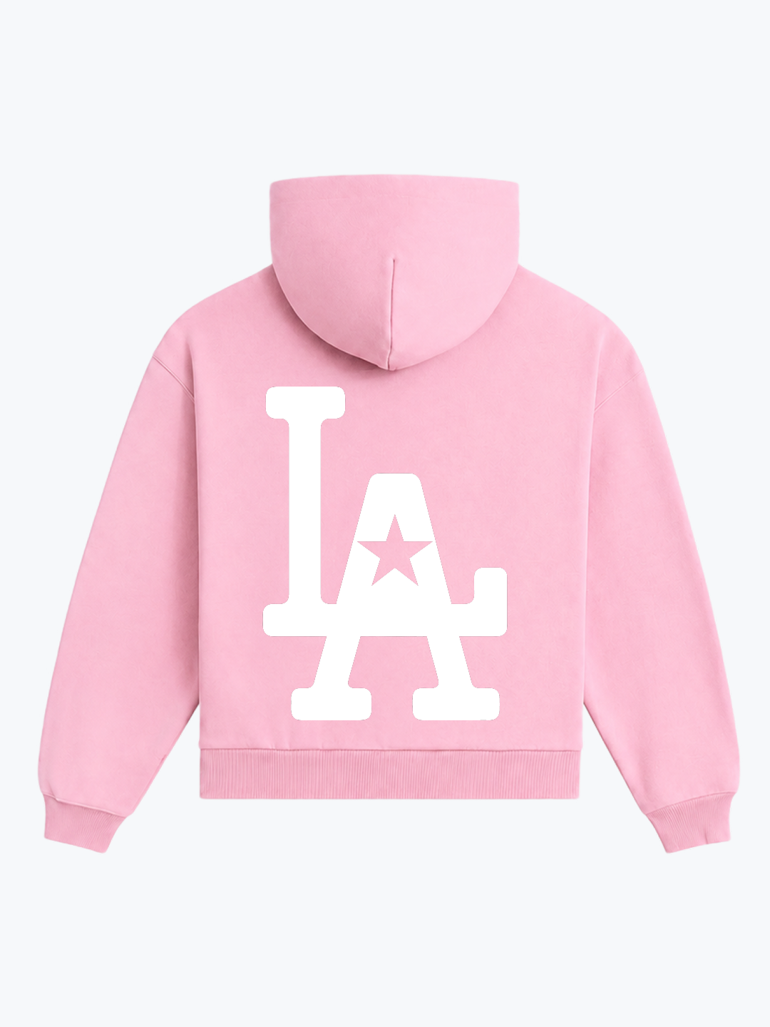 "LA" OVERSIZED HOODIE - PINK