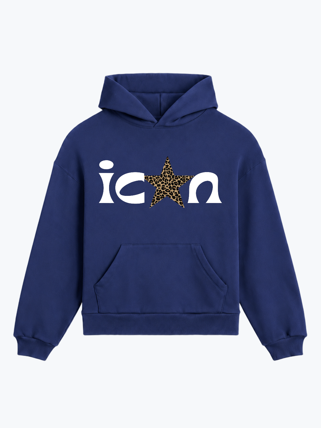 "ICON" OVERSIZED HOODIE - NAVY