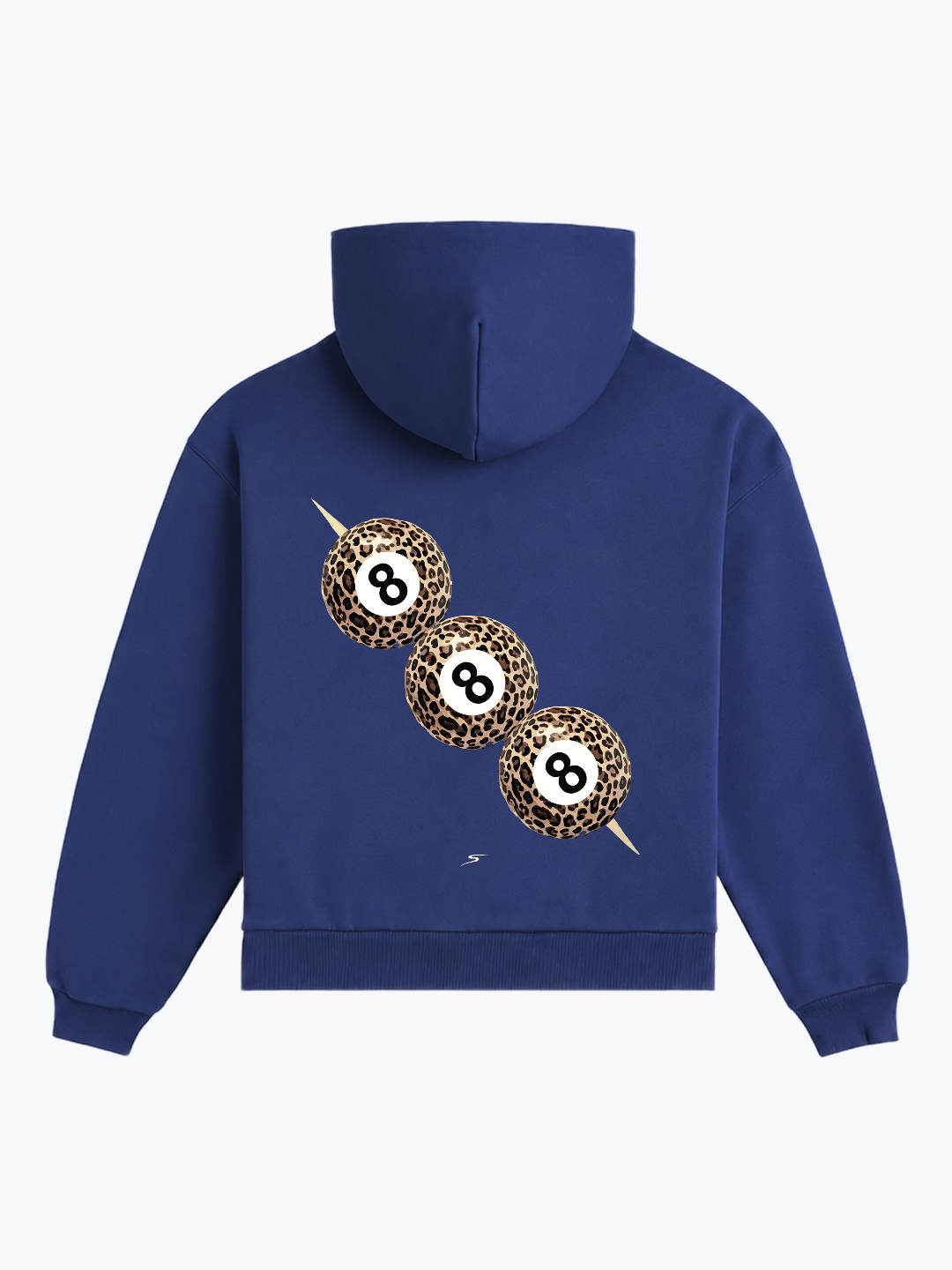 "8 STACK" OVERSIZED HOODIE - NAVY