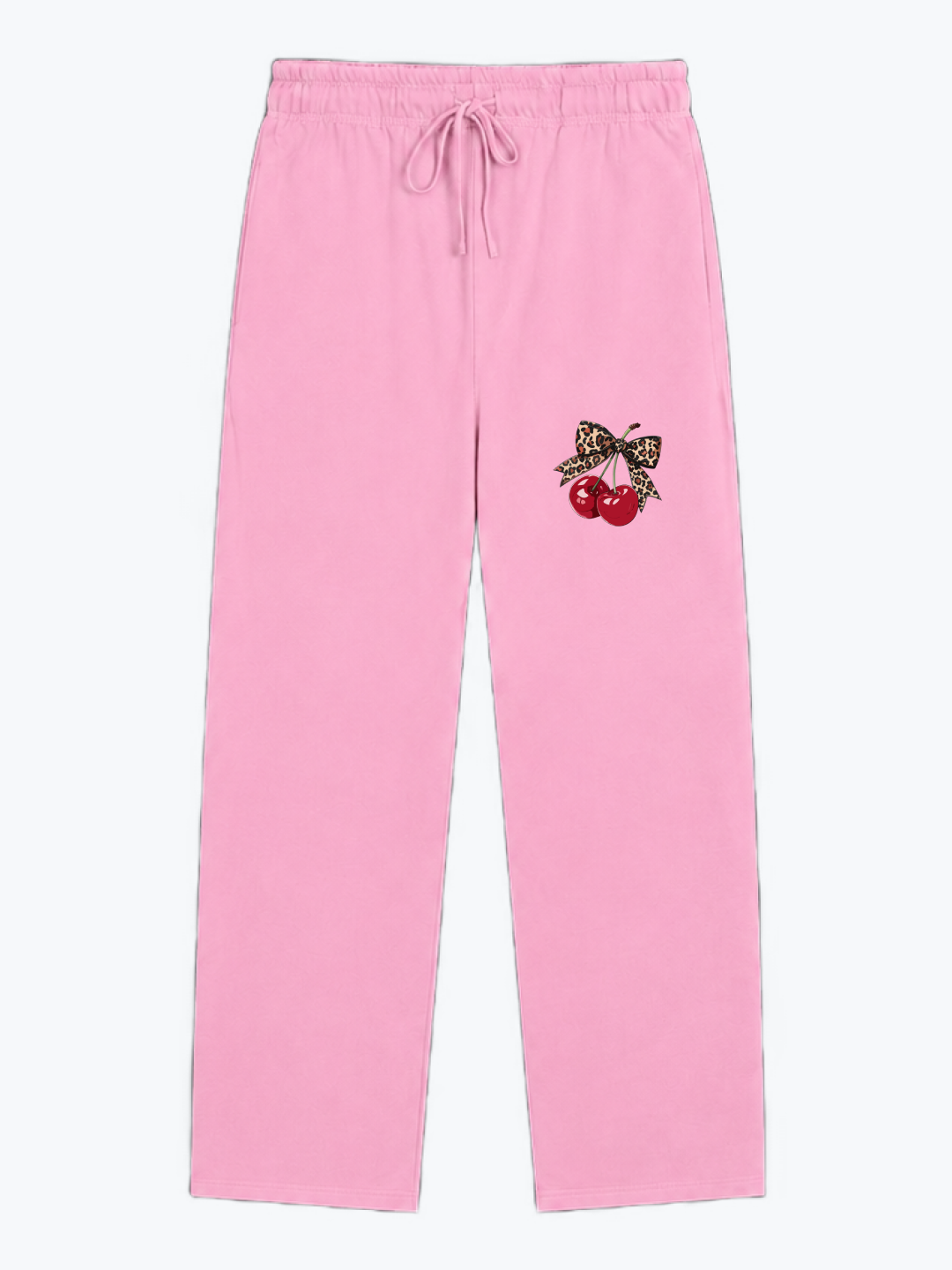 "CHERRY" HEAVYWEIGHT SWEATPANTS - PINK
