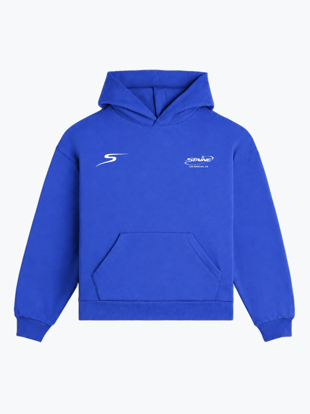"TIED CHERRIES" OVERSIZED HOODIE - BLUE