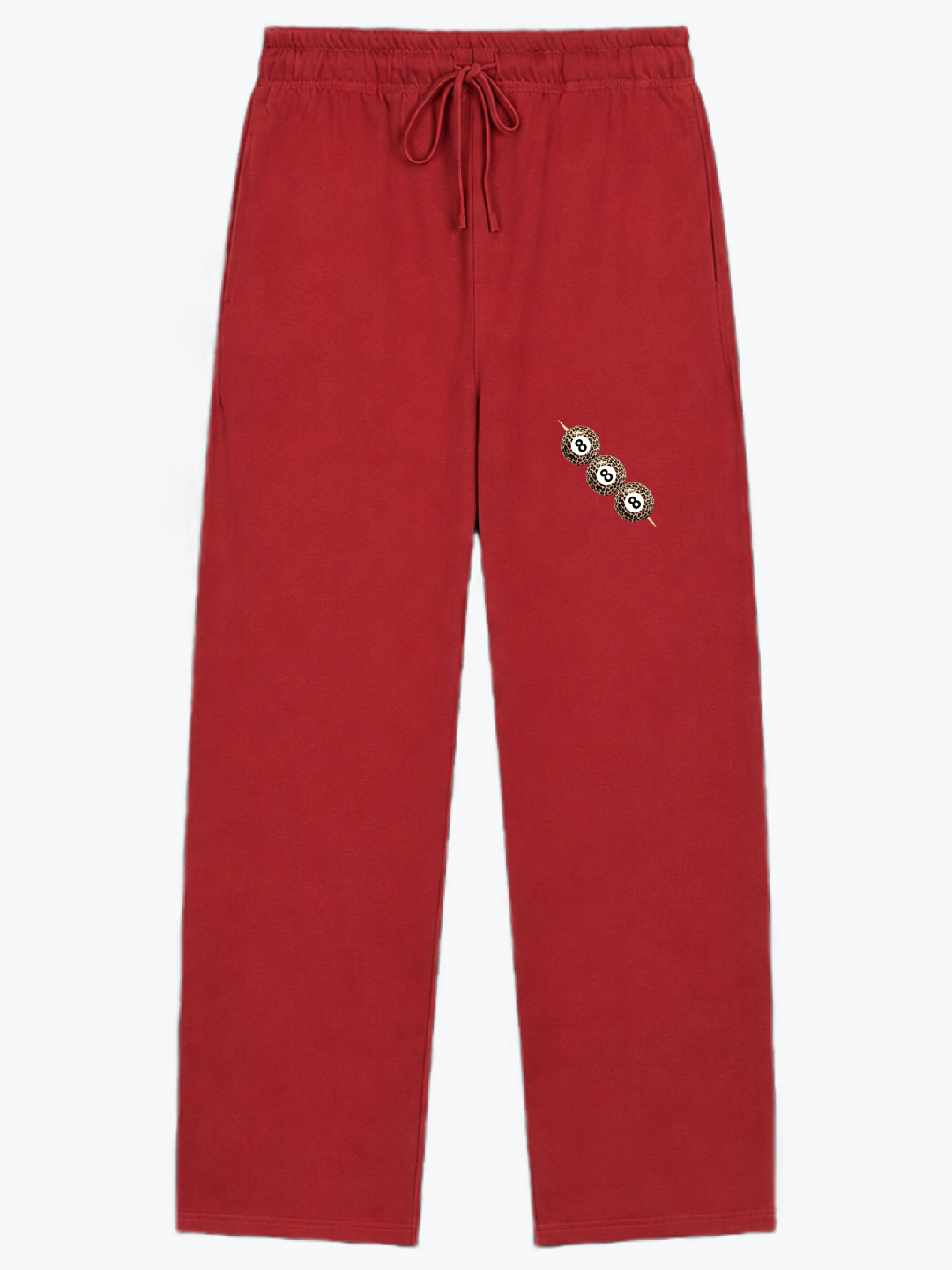 "8 STACK" HEAVYWEIGHT SWEATPANTS - RED