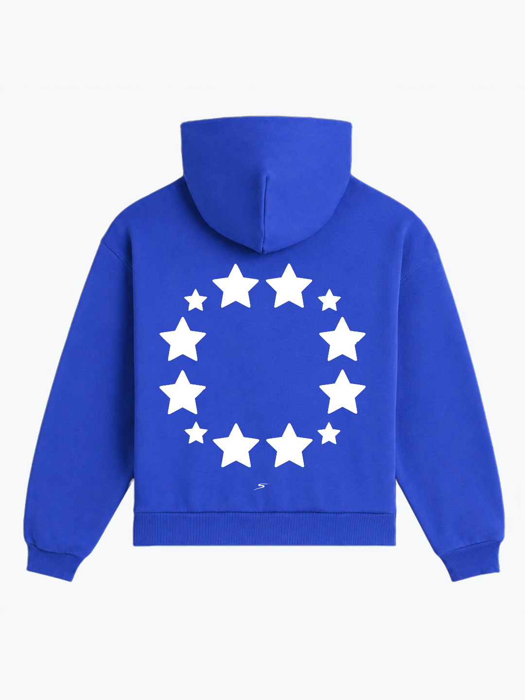 "REVOLVING STARS" OVERSIZED HOODIE - BLUE