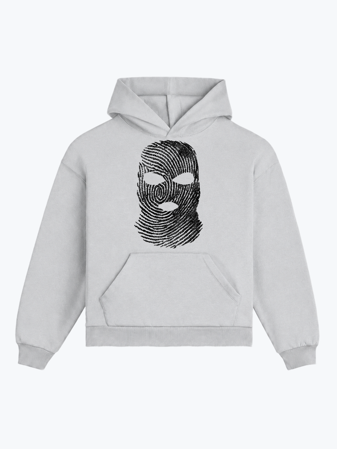 "INCOGNITO" OVERSIZED HOODIE - GREY