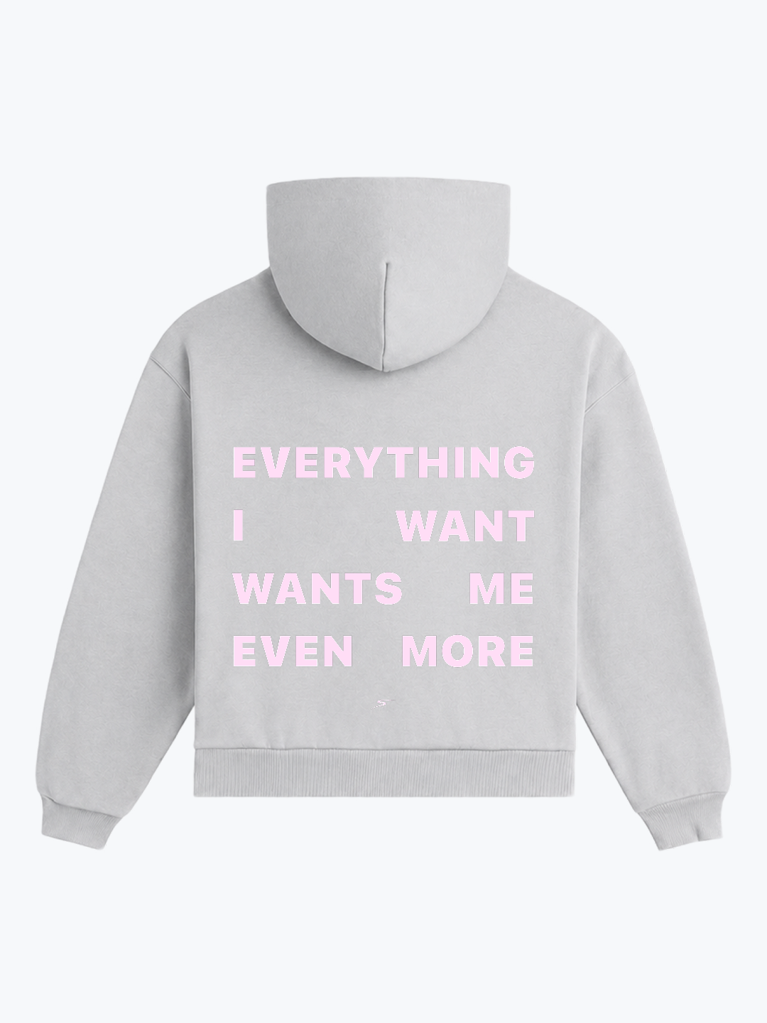 "MUTUAL DESIRE" OVERSIZED HOODIE - GREY