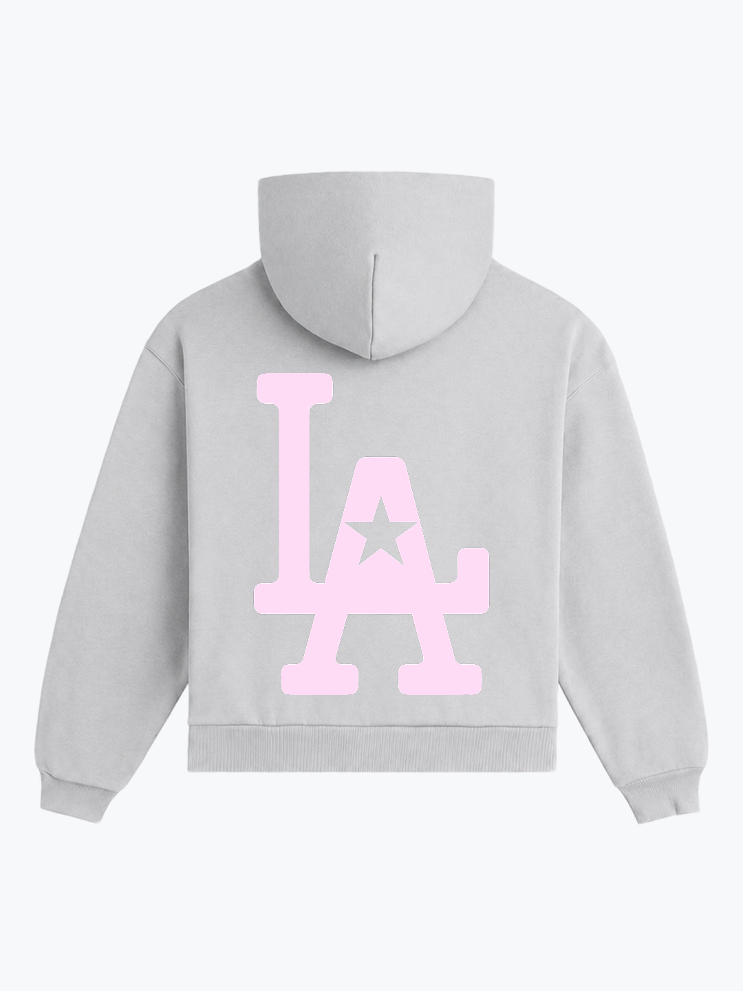 "LA" OVERSIZED HOODIE - GREY