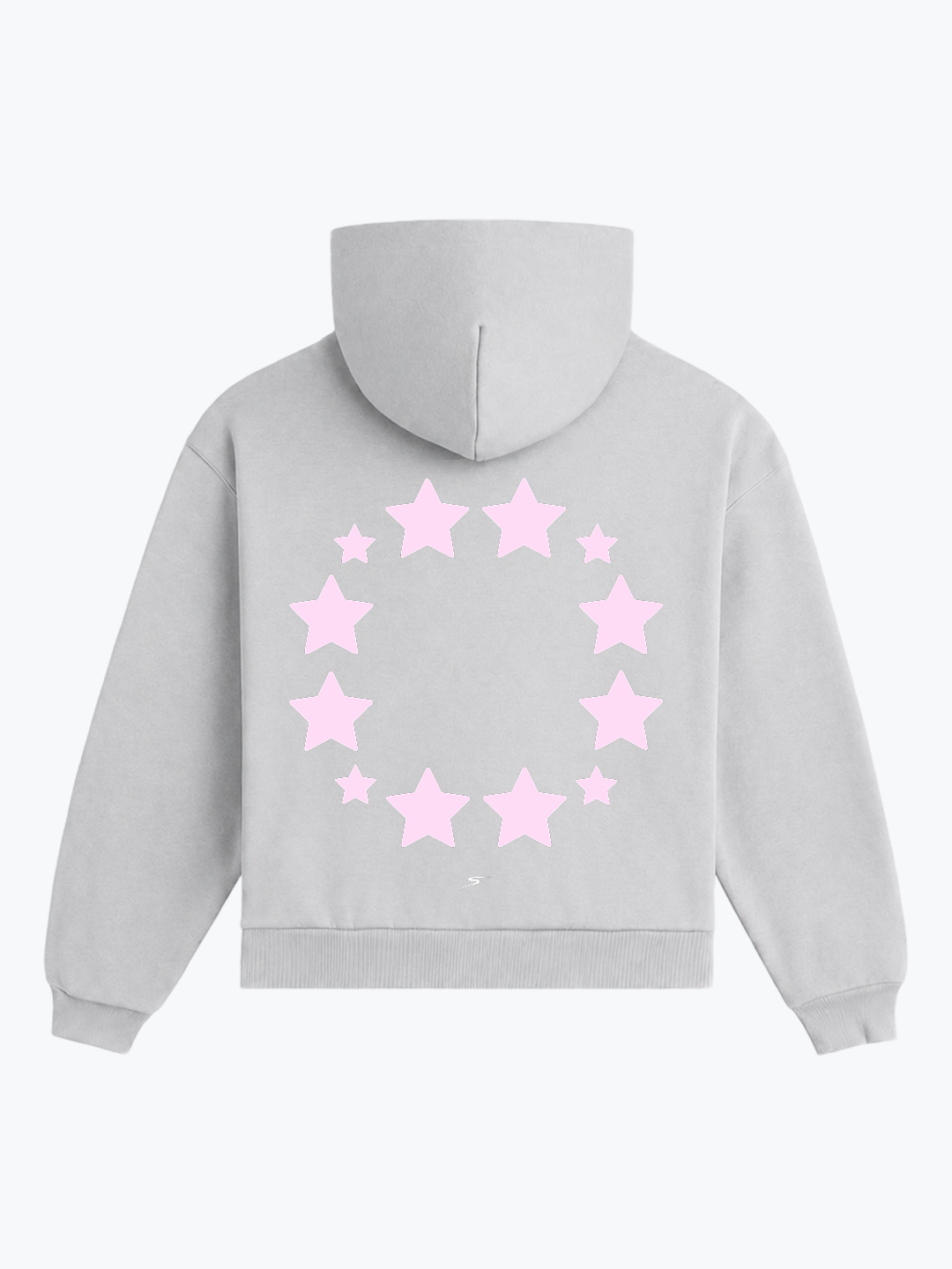 "REVOLVING STARS" OVERSIZED HOODIE - GREY