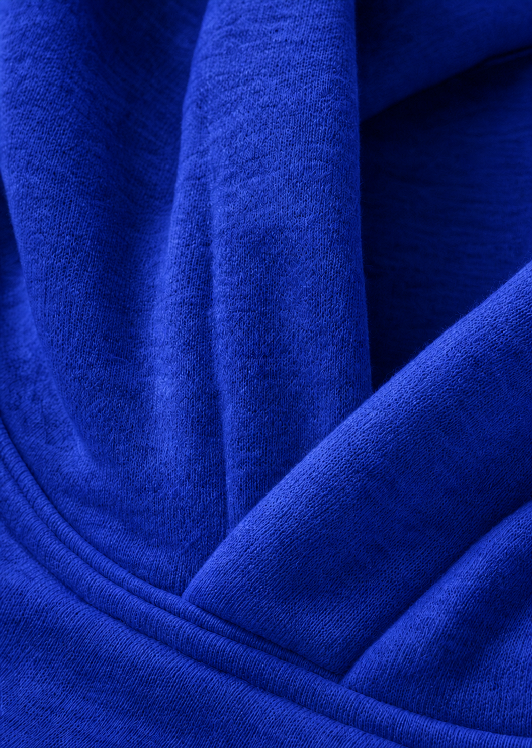 "TIED CHERRIES" OVERSIZED HOODIE - BLUE