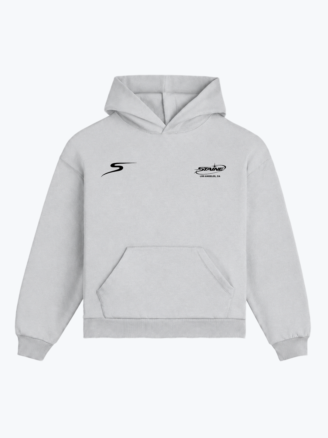 "TIED CHERRIES" OVERSIZED HOODIE - GREY