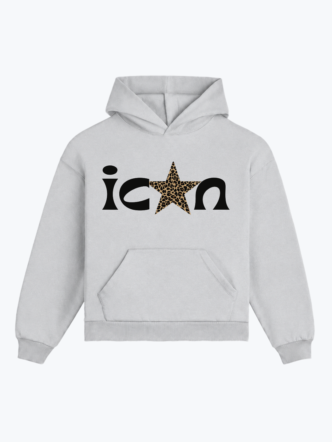 "ICON" OVERSIZED HOODIE - GREY
