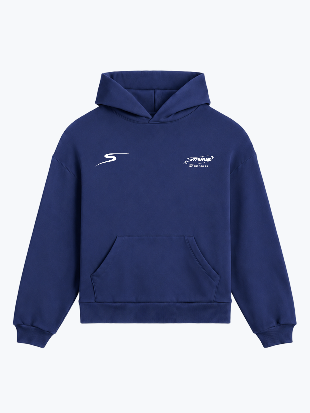 "TIED CHERRIES" OVERSIZED HOODIE - NAVY